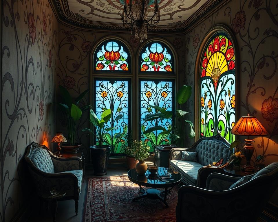 art nouveau na arquitetura de interiores