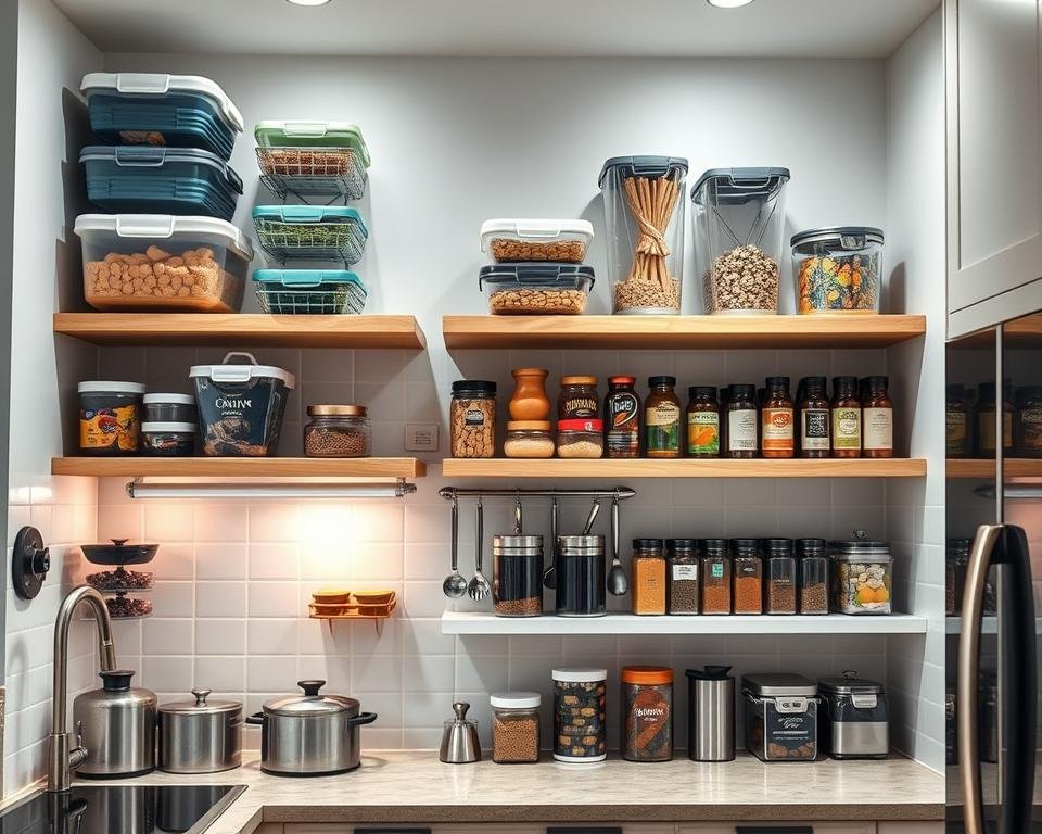 Organizadores modulares de cozinha
