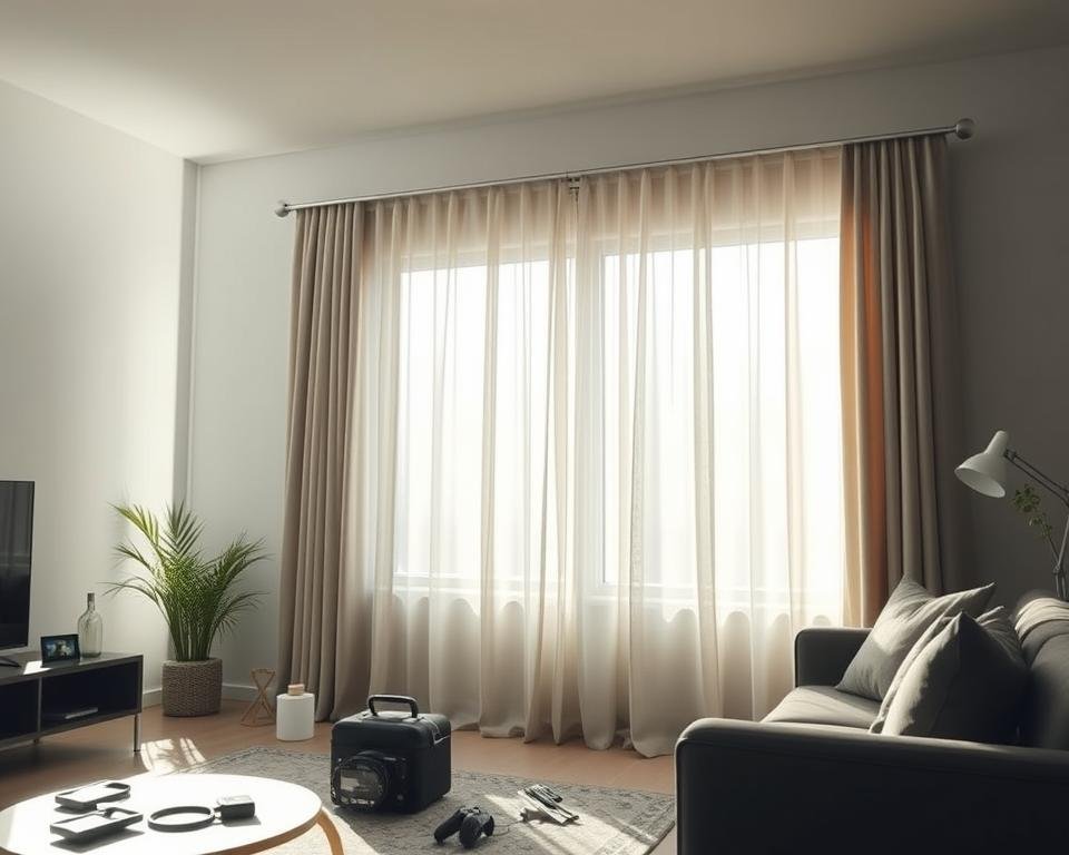 Instalação de cortinas inteligentes