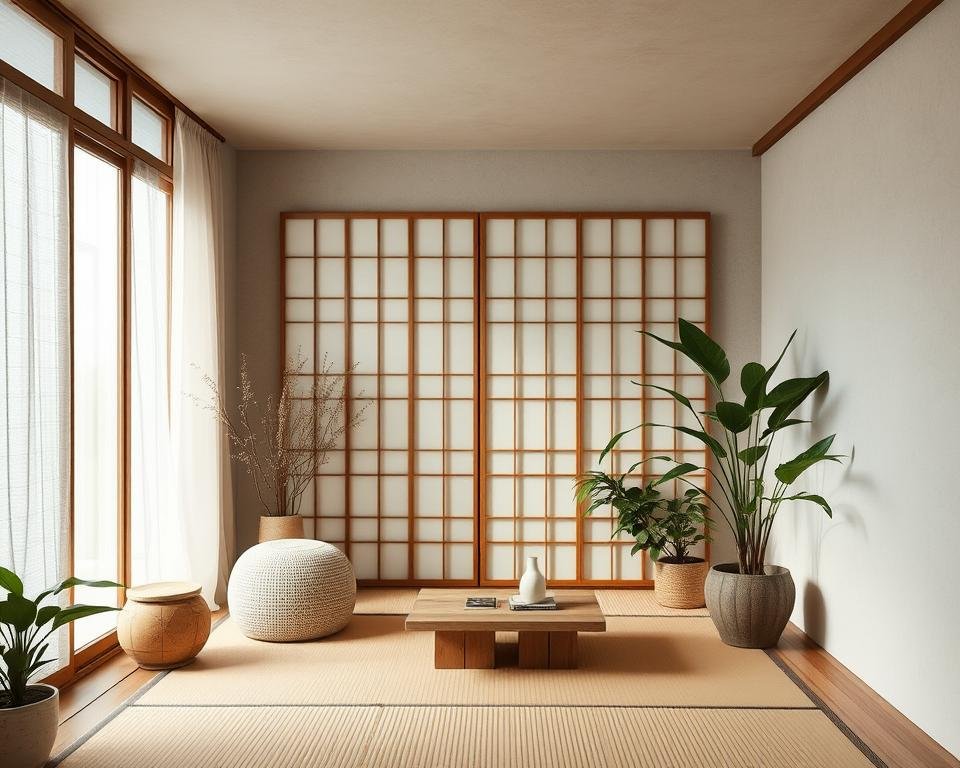 Biombo japonês ecológico