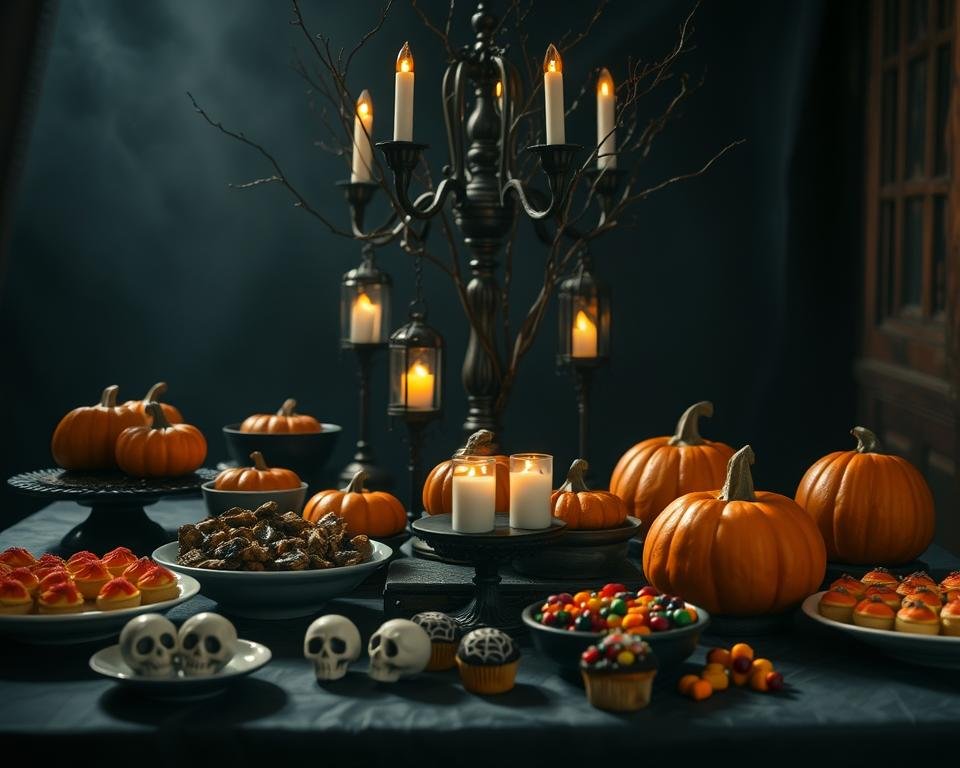 Buffet de Halloween para Espaço Pequeno