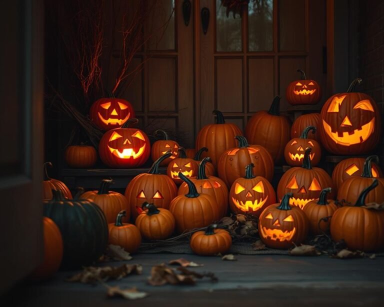 decoração entrada halloween