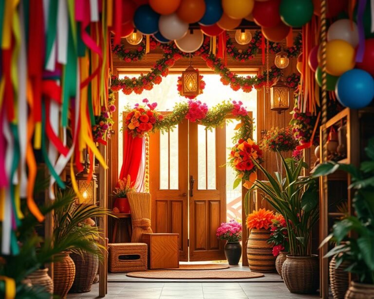 decoração porta festa junina
