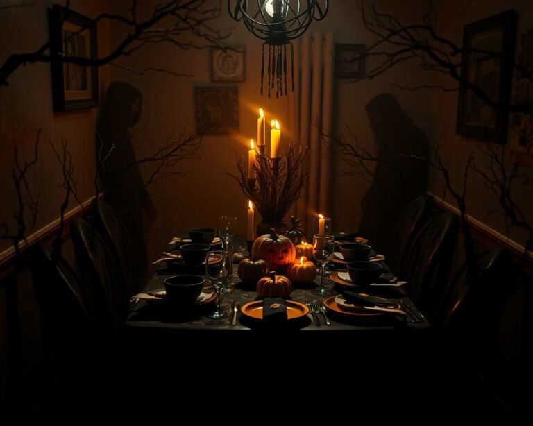mesa halloween espaço pequeno