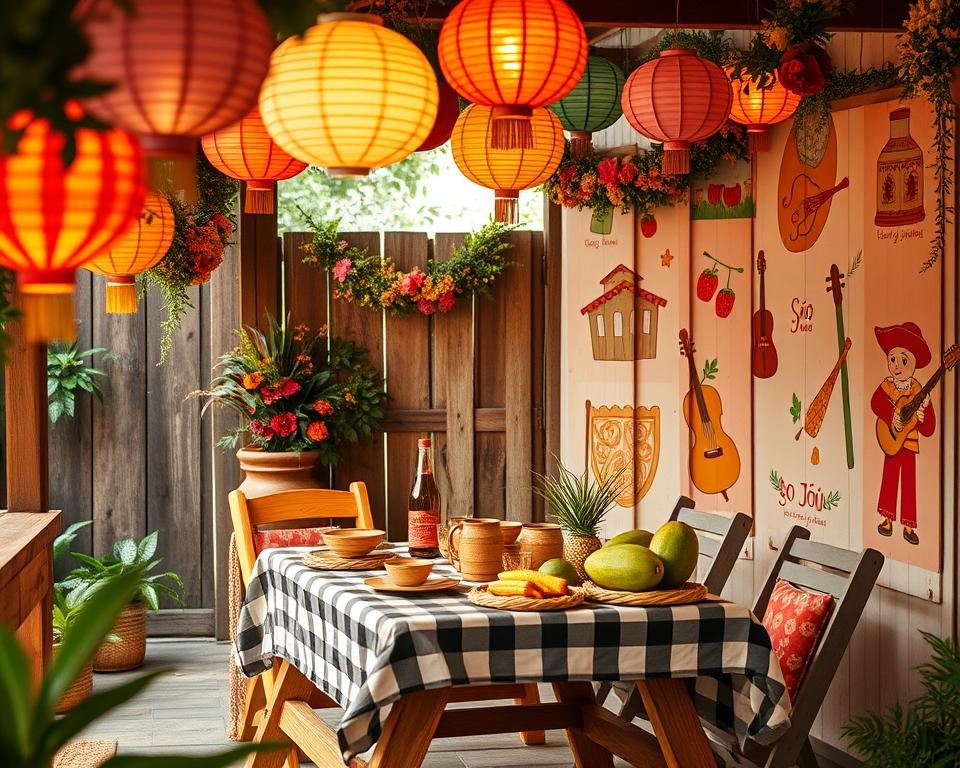 decoração festa junina