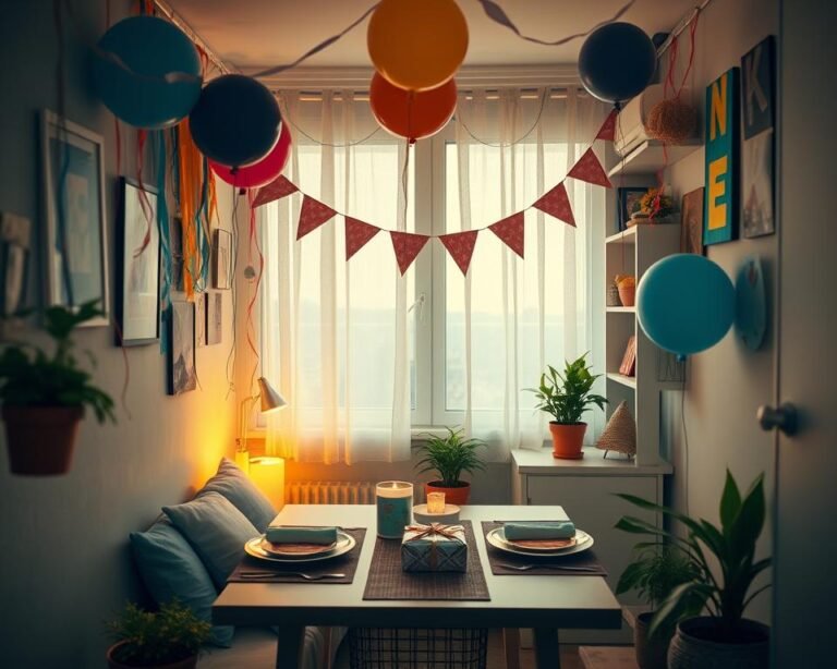 festa temática apartamento pequeno