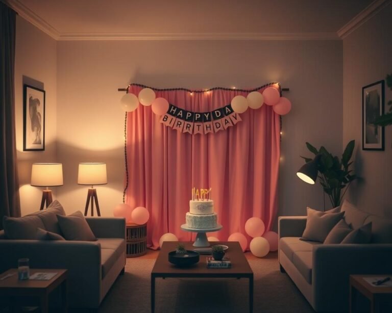 organização festa pequeno espaço